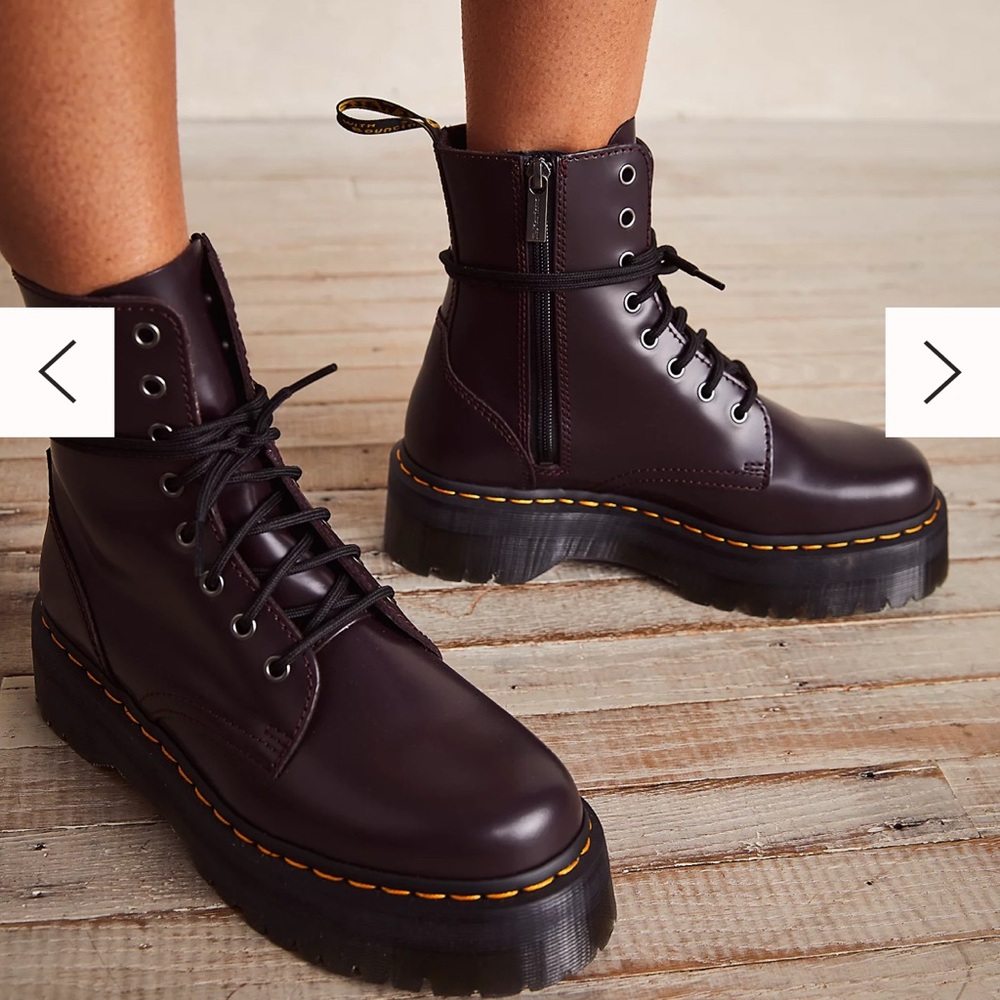 Dr Martens Jadon Platform Leather Boots Size 7